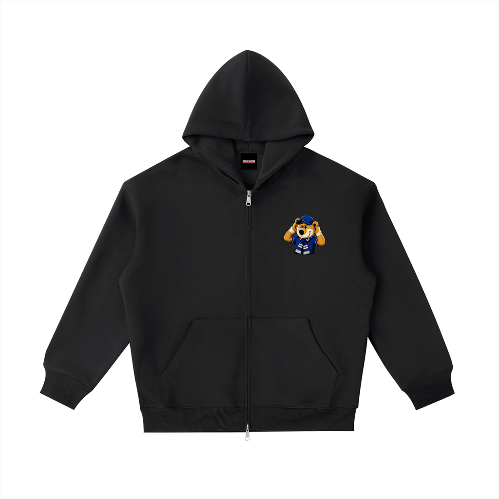 broxi on the wind up up heavyweight zip hoodie