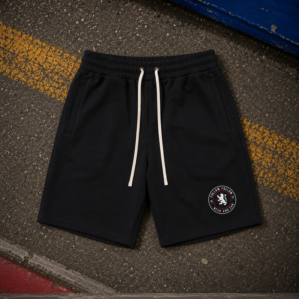 Follow Follow Crest Essential Cotton Shorts