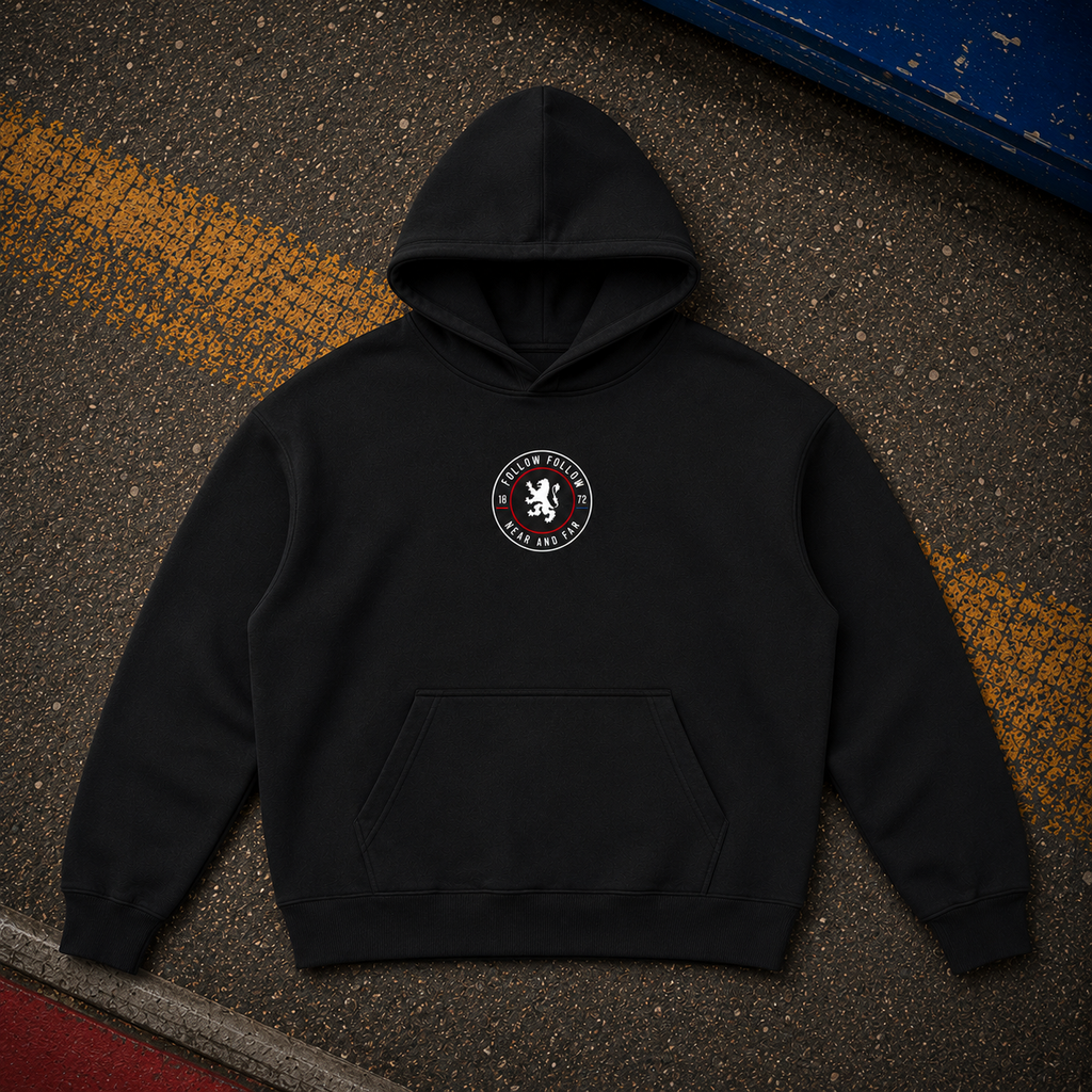 FOLLOW FOLLOW Crest Essential Oversized Heavyweight Hoodie