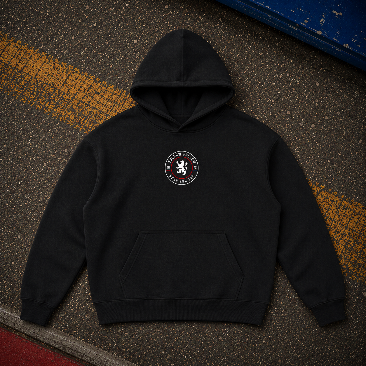 FOLLOW FOLLOW Crest Essential Oversized Heavyweight Hoodie