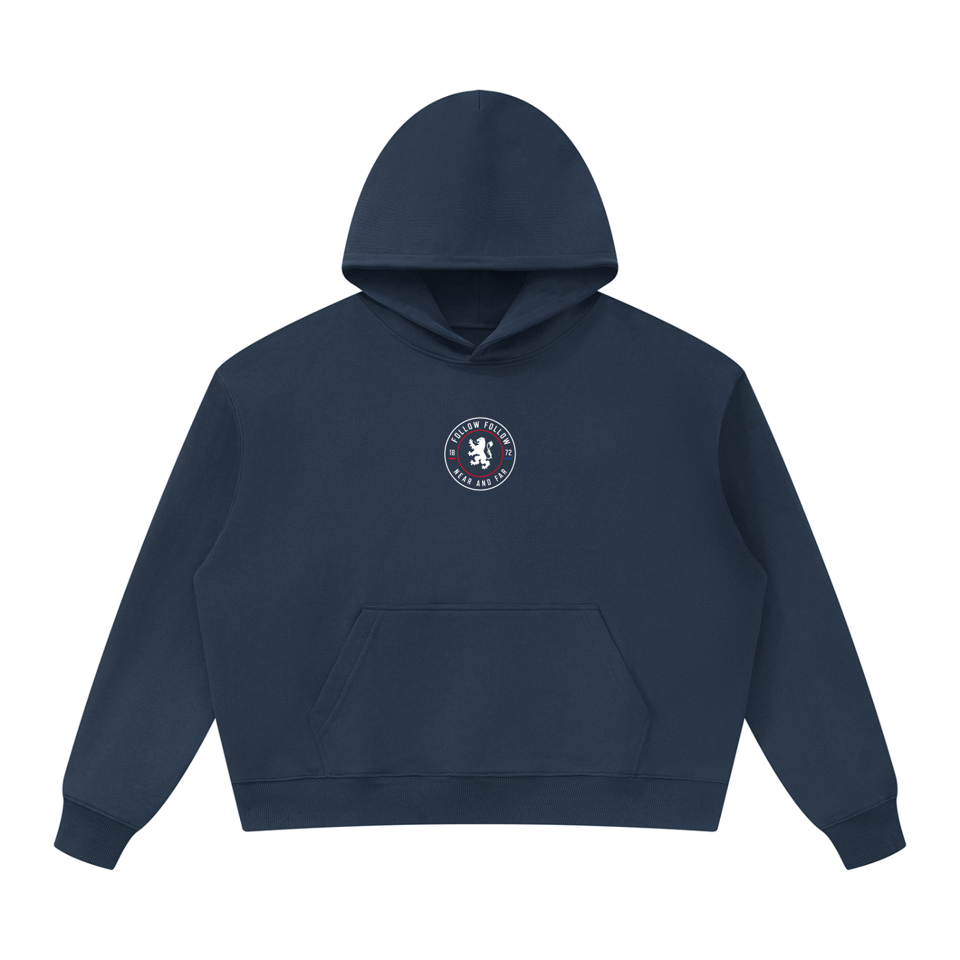FOLLOW FOLLOW Crest Essential Oversized Heavyweight Hoodie