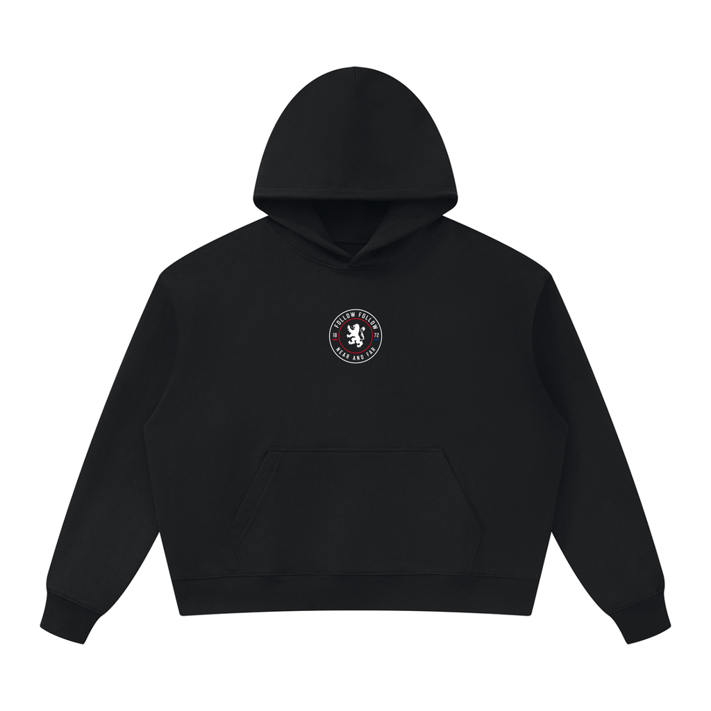FOLLOW FOLLOW Crest Essential Oversized Heavyweight Hoodie